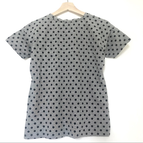 🍒 2/20$ Zara Gray & Black Polka Dot Tee - Picture 4 of 11